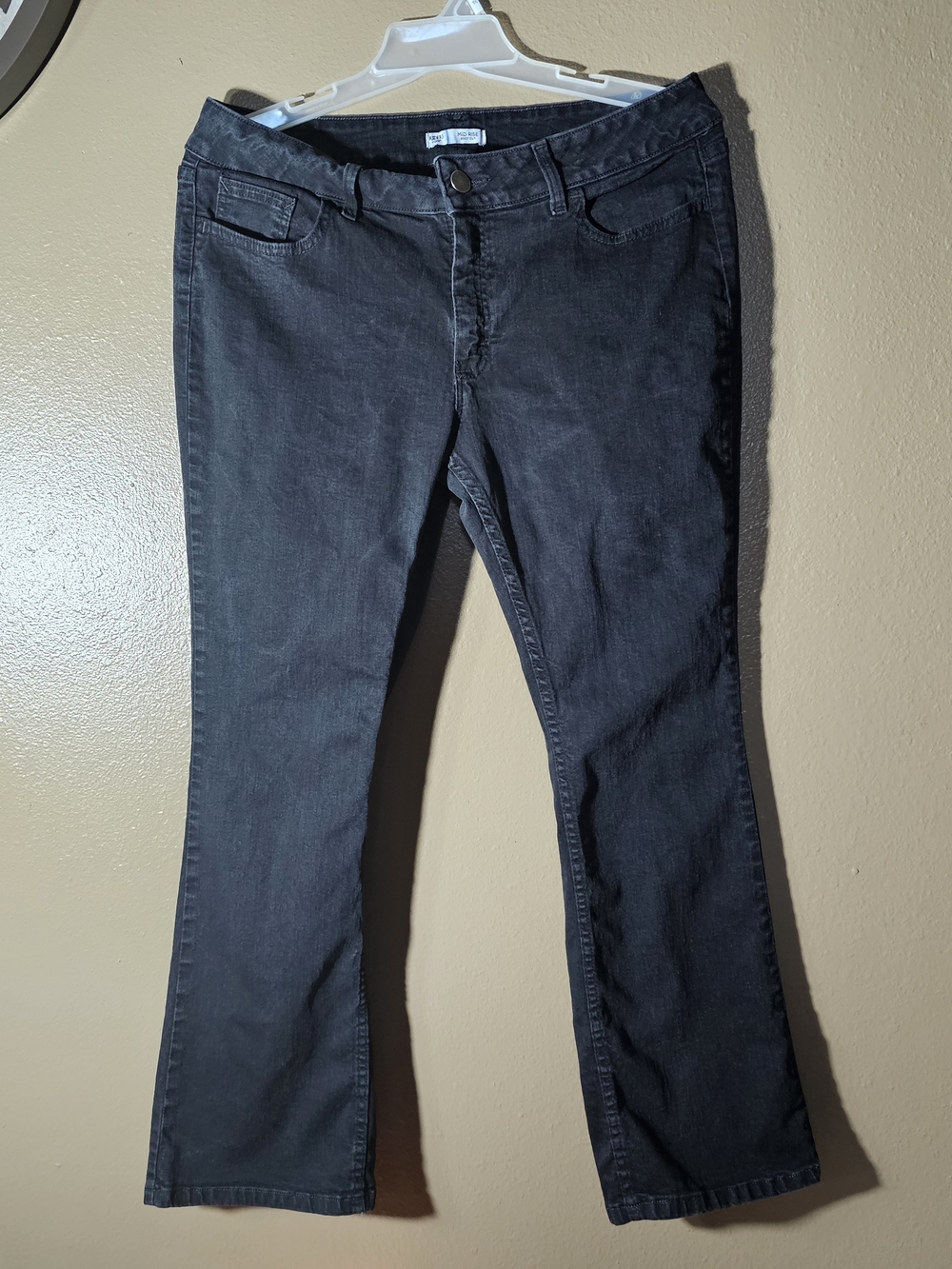 Riders by Lee Women's Black Boot Cut Jeans Size 16 Petite